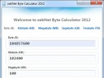 zebNet Byte Calculator TNG