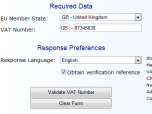 VAT Registration Number Validator