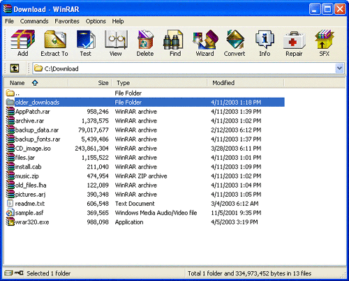 winrar extio download