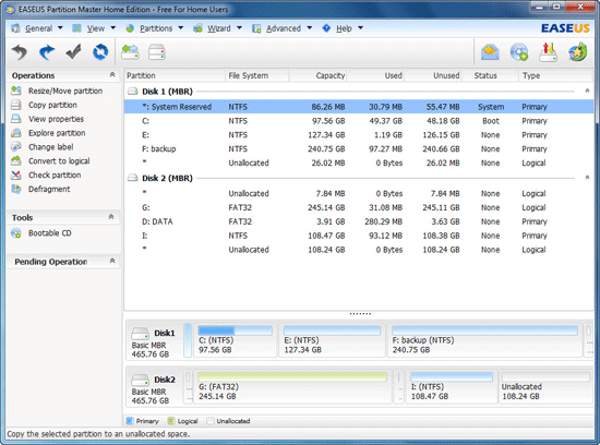 EASEUS Partition Master V5.5.1 Home Edition Portable Download Pc