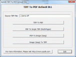 AzSDK TIFF To PDF ActiveX DLL
