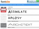 Fonts Site Script Screenshot