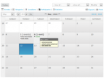 X-Gray Template ApPHP Calendar Screenshot