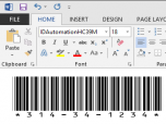 Free Code 39 Barcode Font