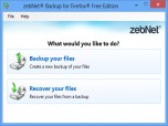 zebNet Backup for Firefox Free Edition Screenshot