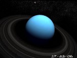 Planet Uranus 3D Screensaver Screenshot