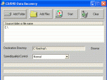CD/DVD Data Recovery Screenshot