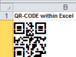 QR Code | Data Matrix 2D Font for Excel Screenshot