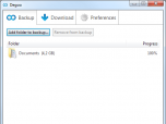 Degoo 100 GB Free Cloud Backup Screenshot