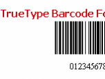TrueType 1D Barcode Font Package Screenshot