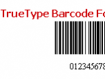 TrueType 1D Barcode Font Package