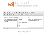 CKeditor SpellCheck Screenshot