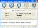 Simply Accounting Password Recovery