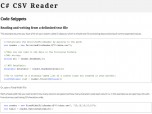 C# CSV Reader Screenshot