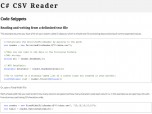 C# CSV Reader