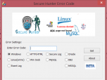 Secure Hunter Error Code Screenshot