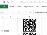 Data Matrix Excel Barcode Generator