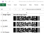 PDF417 Native Excel Barcode Generator Screenshot