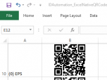 QR Code Native Excel Barcode Generator Screenshot