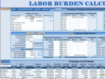 Labor Burden Calculator Screenshot