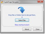 CryptoForge Decrypter Screenshot