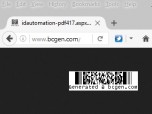 ASPX PDF417 Barcode Generator Script Screenshot