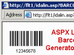ASPX Linear Barcode Generator Script Screenshot