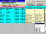 Complex Shift Schedules for 25 People Screenshot