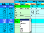 Employee Task Scheduling for One Year Screenshot