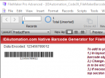 Code 39 Filemaker Barcode Generator