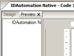 Native Crystal Reports Code 128 Barcode Screenshot