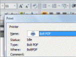 Bolt PDF Printer Free Screenshot