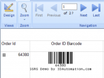 SSRS Linear Barcode Generator