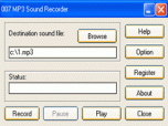 007 MP3 Sound Recorder Screenshot