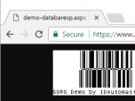 ASPX GS1 DataBar Generator Script Screenshot
