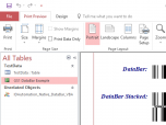 GS1 DataBar Microsoft Access Generator Screenshot