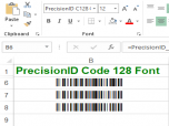 PrecisionID Code 128 Fonts Screenshot