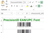 PrecisionID EAN UPC Fonts Screenshot