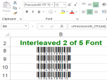 PrecisionID Interleaved 2 of 5 Fonts Screenshot