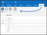 Audio for Outlook Screenshot