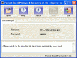 Pocket Excel Password Recovery Screenshot