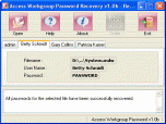 Access Workgroup Password Recovery Screenshot