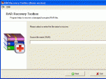 RAR Recovery Toolbox Screenshot