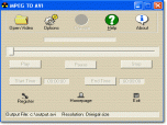 MPEG to AVI Screenshot