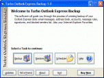 Turbo Outlook Express Backup Screenshot