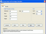 Desktop U.S. Army Body Fat % Calculator Screenshot