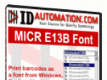 IDAutomation MICR E13B Font Advantage