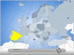 Interactive Flash Map of Europe Screenshot