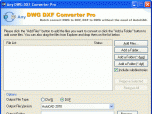 DWG to DXF Converter Pro 2007 Screenshot