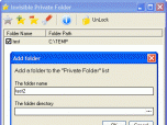 Invisible Private Folder Screenshot